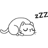 chat fatigué