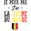 allez les diables Rouge. supporter Belgique.