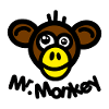 Mr monkey - sourire jaune