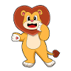 Lion with heart