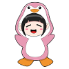Costume de Fille Pingouin