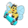 Skateboard Bee Skateur