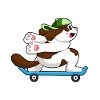 Dog Skater Skateboard