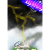 Lightning in the sky