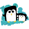 Pinguin Geschwister