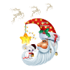 Christmas mouse on the moon