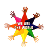 human,LGBT,Rainbow,we are one world,hands