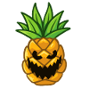 Pineapple creepy pumpkin Halloween