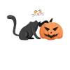 Chat fantôme d’Halloween