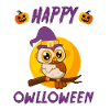 Owloween Happy Owl Halloween