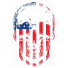 USA Halloween Skull