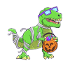 Dinosaur Halloween Mummy