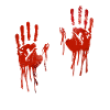 Halloween bloody hands
