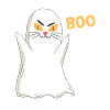 BOO Cat Halloween Ghost