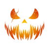 Masque de citrouille effrayant Halloween