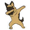 German Shepherd - Dab, dabbing, dancing
