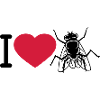 I Love Housefly Heart