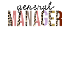 General Manager Leopard Print Funny