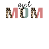 girl mom Leopard Print Funny