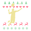 Badminton Player Ugly Christmas