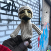 puppet knitted out of wool