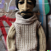 puppet knitted out of wool