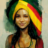 women at a reggae conert