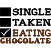 Single Taken Eating Chocolate