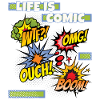 Comic, Comic-Strips, lustiger Spruch Comicstyle