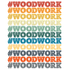 Woodwork in bright colours