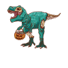 Dinosaur Dino Halloween Zombie