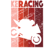 Retro -Biker des Fahrradrennens