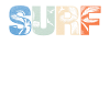 Surf Beach And Palm Trees