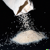 a bag of rice falling