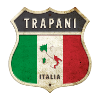 Trapani Italie Armoiries Drapeaux Design