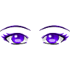 violette Augen