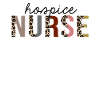 Hospice Nurse Leopard Print Funny