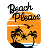 Beach Please - Palm Sunset Shirt