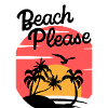 Beach Please - Palm Sunset Shirt