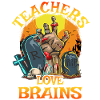 Teachers Love Brains Halloween