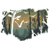 Bats in the forest