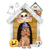 Halloween Cocker Spaniel Dog Witch