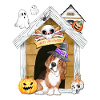 Halloween Basset Hound Dog Witch