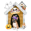 Halloween Frenchie Dog Witch