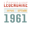 Légendaire Depuis Septembre 1961 Anniversaire
