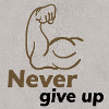 Never give up Design
