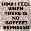 I love clothes / Without coffee