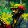 Rastafaria Smoke Weed Painting