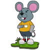 Mouse with coffee cup