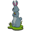 Lapin avec des fleurs